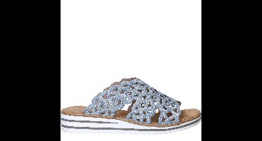 Rieker Slippers Dames Blauw