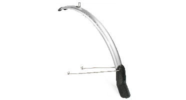 Voorspatbord Eurofender Snello 28" x 46 mm - smoke / titanium