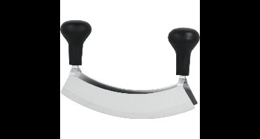 Metaltex Hakmes met Dubbele Messen RVS/Zwart