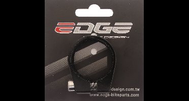 Zadelpenklem ø34,9 mm Edge aluminium met inbusbout - zwart