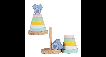 Woezel en Pip Houten Stapeltoren Woezel