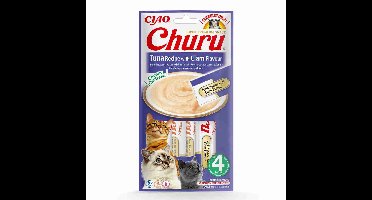 INABA Churu Tuna with clam flavour - Kattensnoepje - 4x14 g