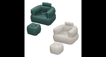 Bestway Opblaasbare Fauteuil met Voetsteun Assorti 107x99x80/48x48x36 cm Binnen 75137