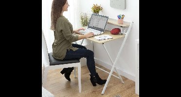 Inklapbaar bureau met schap Tablezy InnovaGoods