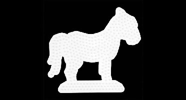 Hama Strijkkralen Grondplaat Paard Wit