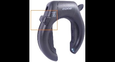 Slotknop Edge Marmo ringslot - zwart