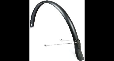 Achterspatbord Eurofender Scatto 28" x 51 mm - mat zwart