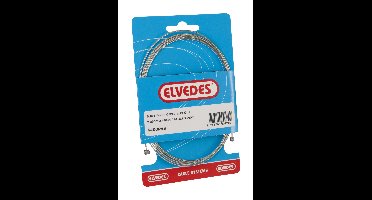 Schakel binnenkabel Elvedes 2250mm RVS Ø1,1mm Shimano / Huret N-nippel en T-nippel (op kaart) - Zilver