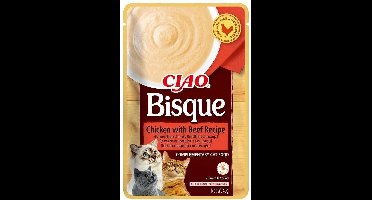 INABA Ciao Bisque Chicken with beef - Kattensnoepje - 40g