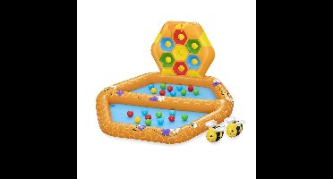 Bestway Opblaasbaar Kinderzwembad Bijen met Ballen 127x119x61 cm +12 Maanden Tuin 52639