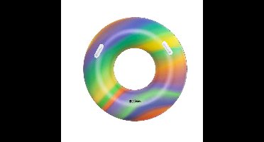 Bestway Opblaasbare drijver met handvatten Regenboog D119 cm +12 Jaar Strand en Zwembad 36352