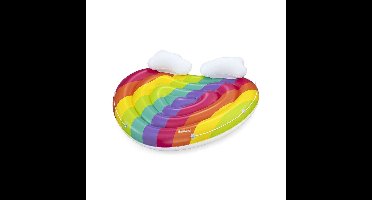 Bestway Opblaasbaar Drijvend Eiland Regenboog 175x163 cm Strand en Zwembad 43722