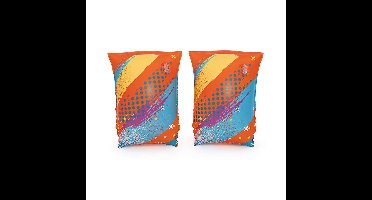 Bestway Opblaasbare Mouwen Zachte Stof Veiligheid Baby Assorti Kleur UPF 50+ 38x16,5cm +3 tot 6 Jaar Strand en Zwembad 32183