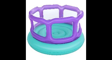 Bestway Opblaasbare Springkussen Spel met Ballen 152x152x84 cm +3 Jaar Binnen en Tuin 52646