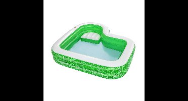 Bestway Opblaasbaar Zwembad 2 Kamers Tropical 231x231x51 cm +6 Jaar Tuin 54336