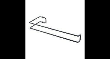 Metaltex Keukenrolhouder Hangend 30x3x10 cm Zwart