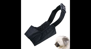 Muilkorf Gloria Zwart Nylon Maat 4 (21.5 cm)