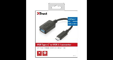 Kabel USB A naar USB C Trust 20967 Zwart