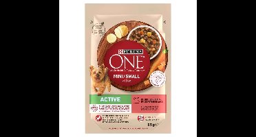 PURINA One Mini/Small Active Beef - natvoer voor honden - 85g