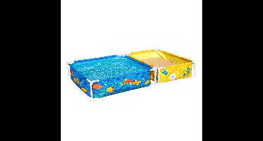 Bestway Kinderzwembad Rigide Met Zandbak 213x122x30,5 cm +2 jaar Tuin 00561