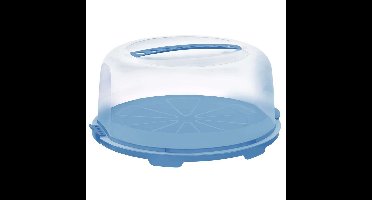 Rotho Fresh Taartdoos 34.5x35.5x16.5 cm Horizon Blauw/Transparant