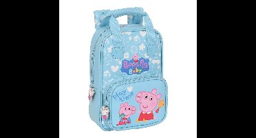 Kinderrugzak Peppa Pig Baby Licht Blauw (20 x 28 x 8 cm)