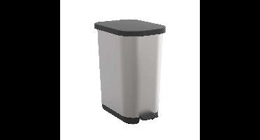 ROTHO Ribo Silver - prullenbak met pedaal - 35l