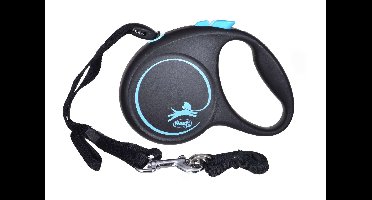 Flexi Black Design S 5 m Geel Hond Intrekbare riem