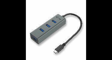 Hub USB i-Tec C31HUBMETAL403 USB x 4 Grijs