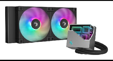 DeepCool LT240 Processor Alles-in-één vloeistofkoeler 12 cm Zwart 1 stuk(s)