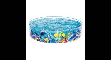 Bestway Stijve Kinderzwembad PVC Marine 183x38 cm +2 Jaar Tuin 55030