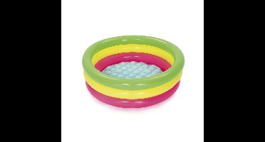 Bestway Opblaasbaar Kinderzwembad 3 Ringen Gevoerde Bodem 70x24 cm +2 Jaar Tuin 51128