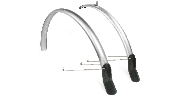 Spatbordset Eurofender Snello 28" x 46 mm - smoke / titanium