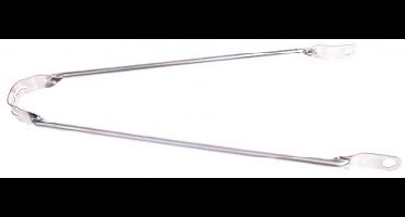 Spatbordstang 28 inch - zilver