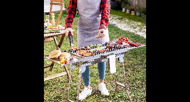 Roestvrijstalen vouwbarbecue voor houtskool ExelQ InnovaGoods