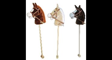 Pluchen Stokpaard met Geluid 97 cm Assorti