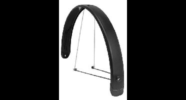 Spatbord achter Eurofender Tempo Square 28 inch 65m - zwart
