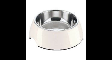 Voerbak voor honden Hunter Melamine Roestvrij staal Wit 160 ml (14,5 x 14,5 x 7 cm)