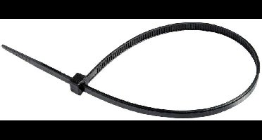 Tiewraps 200 x 3,6mm (100 stuks) - zwart