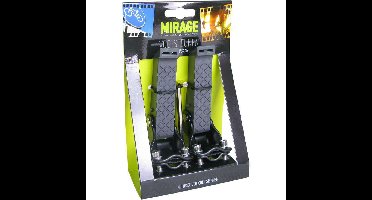 Voetsteunen Mirage met rubber riem - montage op de achtervork