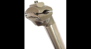 Zadelpen ATB ø27,8 mm / 350 mm aluminium - zilver