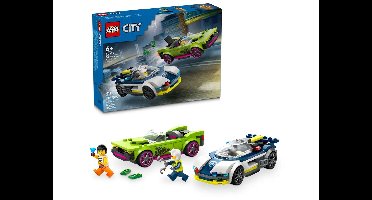 LEGO CITY 60415 ACHTERVOLGING VAN POLITIEAUTO EN MUSCLE CAR