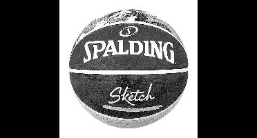 Basketbal Spalding Sketch Dribble Zwart Natuurlijk rubber (Maat 7)