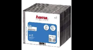 Hama CD Slim Box Zwart 25Pak