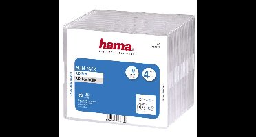 Hama Cd Doosjes 'Slim-Pack'4 Per 10