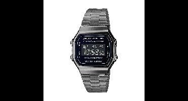 Horloge Heren Casio A168WEGG-1BEF Zwart Zilverkleurig (Ø 36 mm) (Ø 38 mm)