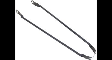 Spatbordstang 28" - mat zwart