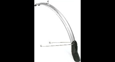 Voorspatbord Eurofender Scatto 28" x 51 mm - zilver