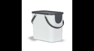 Rotho Albula Afvalscheidingsprullenbak 25L Mistletoe Wit