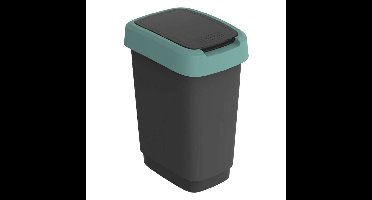 Rotho Twist Afvalbak 10L Mistletoe Groen/Antraciet
